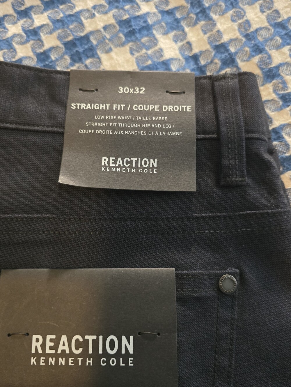 Kenneth Cole Reaction Men's straight-fit stretch jeans - Picture 3 of 5